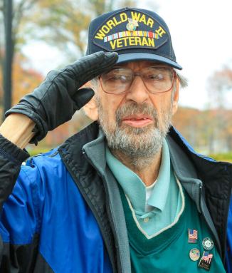 Veterans at a Winged Victory Memorial|Veterans at a Winged Victory Memorial