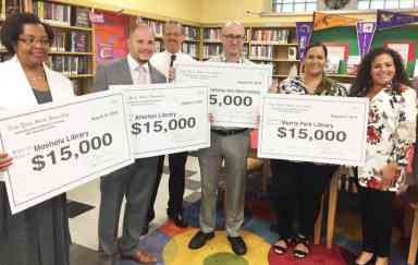 Four local libraries receive a total of $60,000 in funds