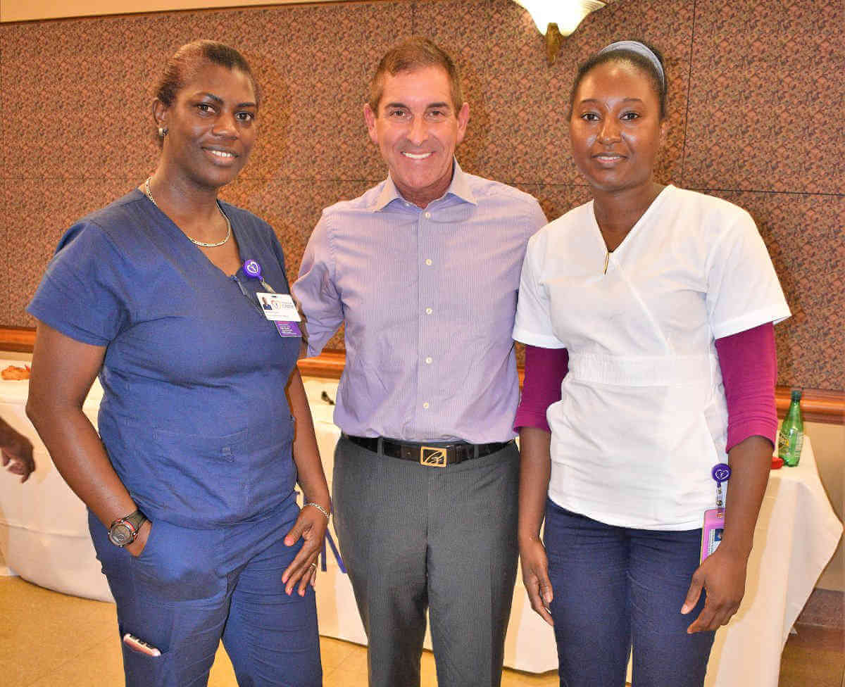 Klein Visits Beth Abe Patients, Staff