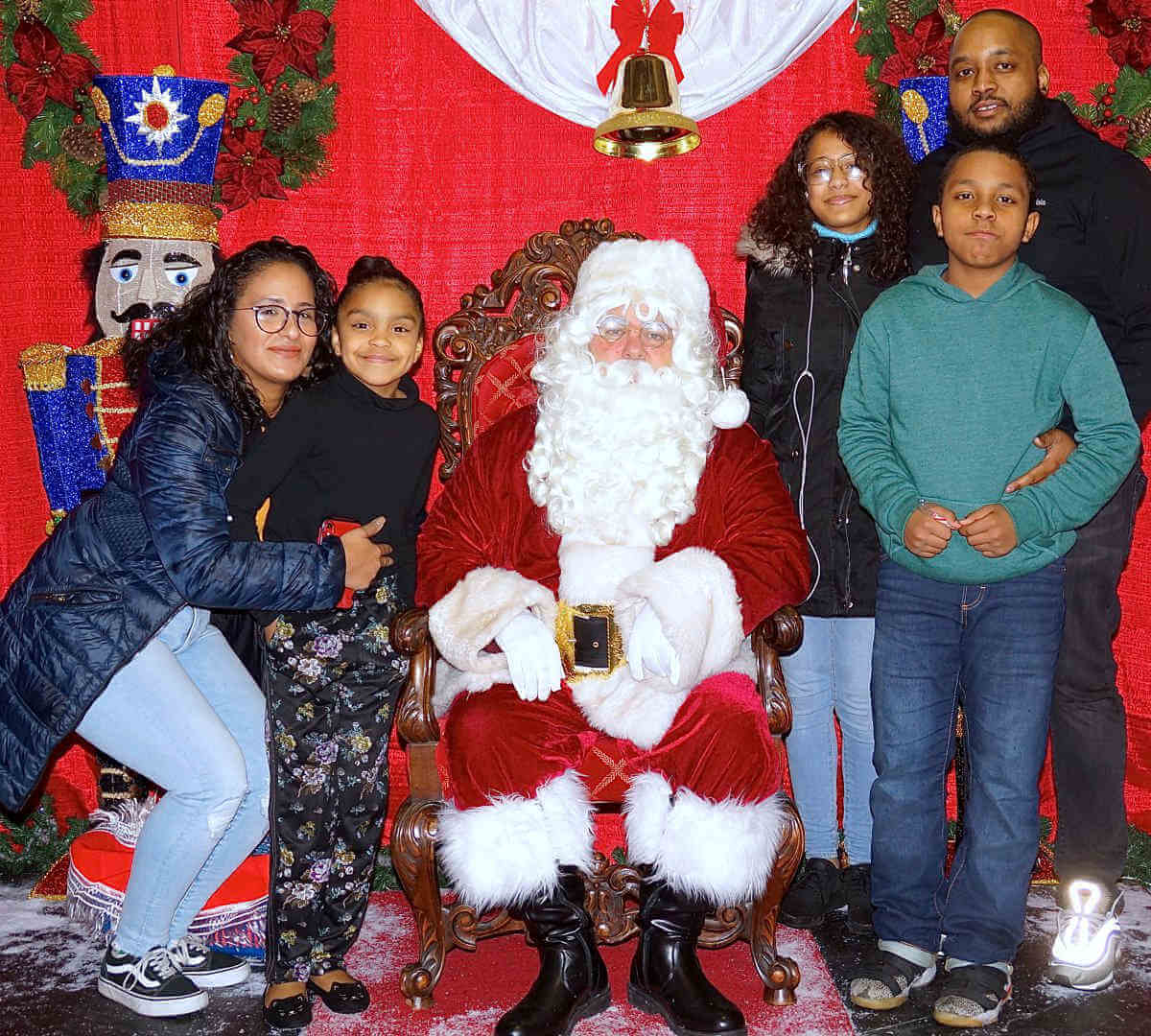 Santa Visits Throggs Neck Shopping Center
