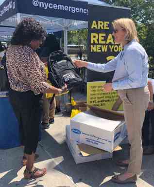 Go Bags Distributed In Pelham Bay