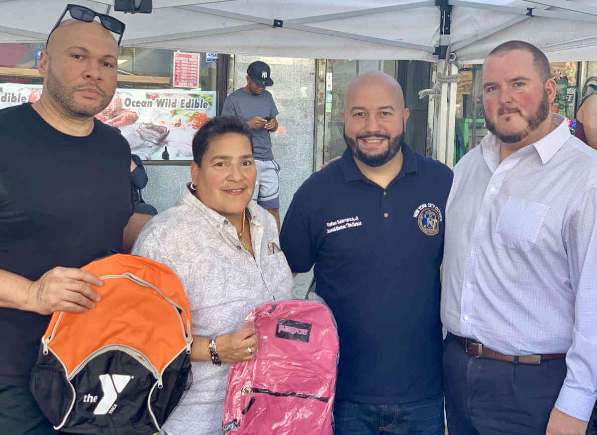 Salamanca Attends 3rd Ave BID’s Back To School Event