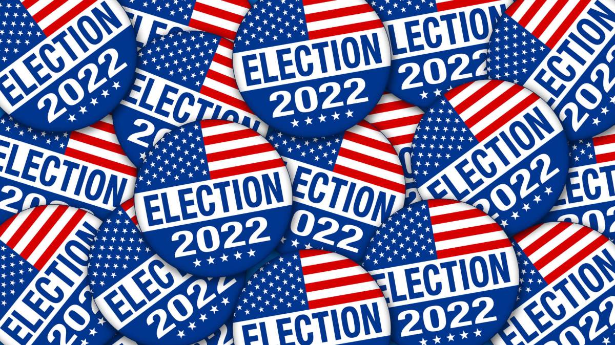 2022 Election campaign buttons – Illustration