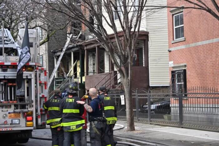 The Legal Aid Society announced on Feb. 7, 2023, that it would be representing 12 tenants suing their landlords and property owners for “failing to make repairs and neglecting hazardous conditions” after a fire last September at 2490 Davidson Ave. in Fordham Manor. Pictured is the FDNY responding to a major fire on Freeman Street on Monday, Jan. 30, 2023.