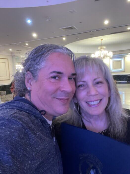 Selfie of Miguel Dyer and Bernadette Ferrara