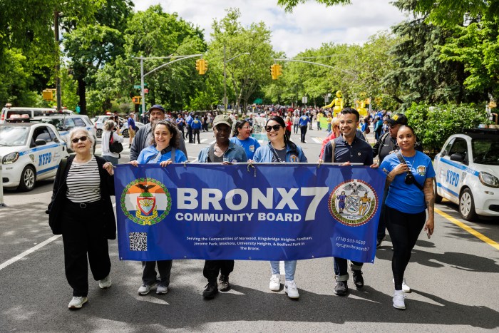 Bronx Community Board 7 on Mosholu Parkway during the annual Bronx Week parade on Sunday, May 19, 2024.