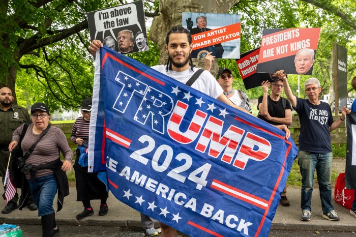 Former President Donald Trump held a rally with his supporters in Crotona Park on May 23, 2024.