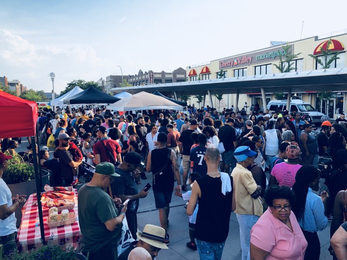 Bronxites gather for grub and community at the Bronx Night Market. Courtesy Time Out