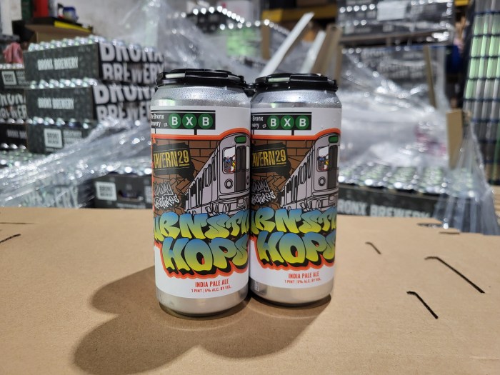 Turnstile Hops, an exclusive Bronx Brewery beer made in collaboration with Tavern 29 and the founder of Subway Creatures, is only available at Tavern 29 and the brewery while supplies last.
