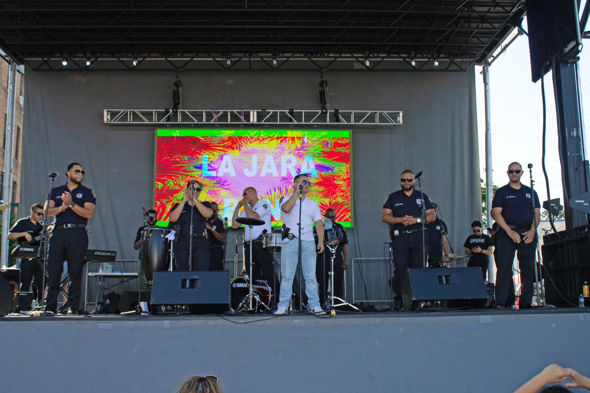 The La Jara Band performs at the Fair at the Square. Photo Jewel Webber