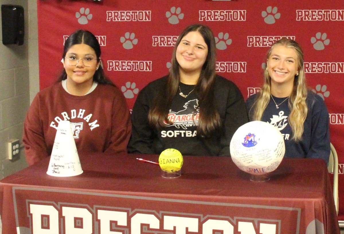 Three athletes from the Preston High School Class of 2024 will be continuing their athletic journeys in college.